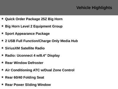 2020 RAM 1500 Big Horn/Lone Star