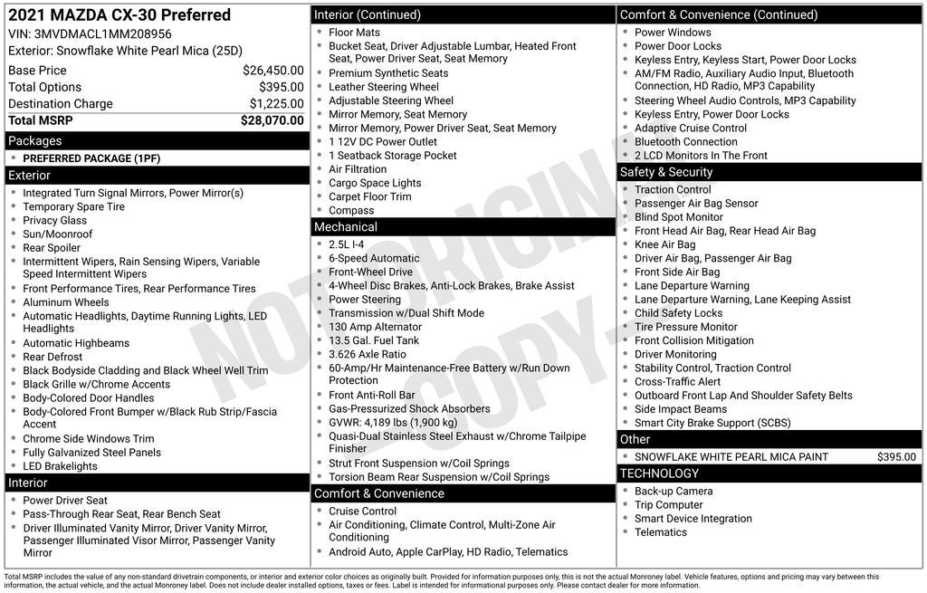 2021 Mazda Mazda CX-30 Preferred