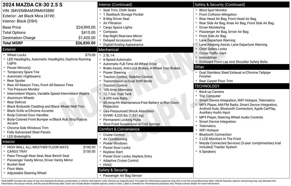 2024 Mazda Mazda CX-30 2.5 S