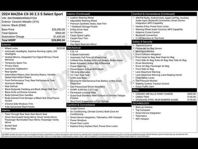 2024 Mazda Mazda CX-30 2.5 S Select Sport