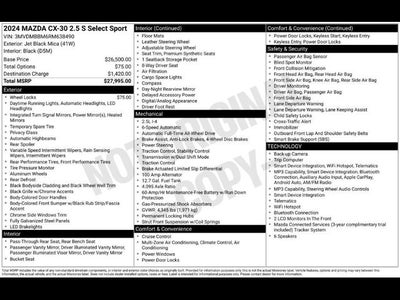 2024 Mazda Mazda CX-30 2.5 S Select Sport