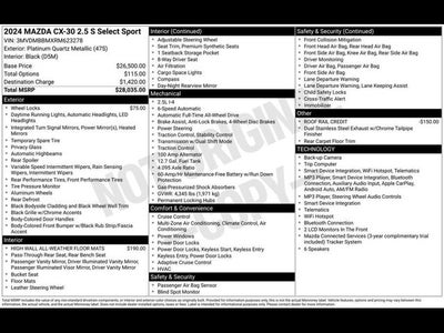 2024 Mazda Mazda CX-30 2.5 S Select Sport