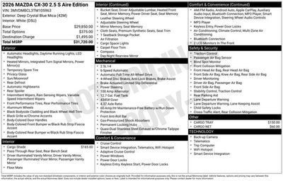 2026 Mazda Mazda CX-30 2.5 S Aire Edition