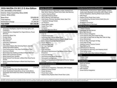 2026 Mazda Mazda CX-30 2.5 S Aire Edition