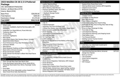 2023 Mazda Mazda CX-30 2.5 S Preferred Package