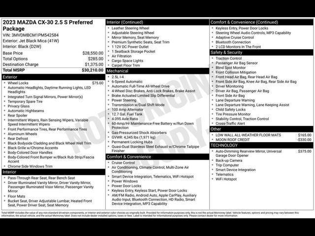 2023 Mazda Mazda CX-30 2.5 S Preferred Package