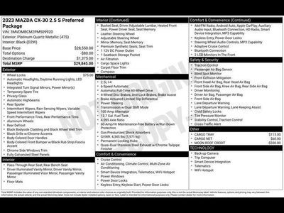 2023 Mazda Mazda CX-30 2.5 S Preferred Package