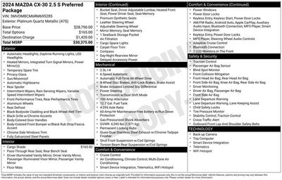 2024 Mazda Mazda CX-30 2.5 S Preferred Package