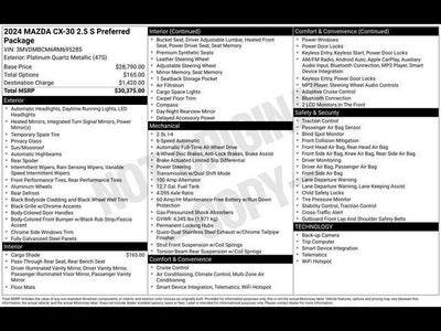 2024 Mazda Mazda CX-30 2.5 S Preferred Package