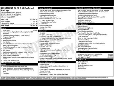 2023 Mazda Mazda CX-30 2.5 S Preferred Package