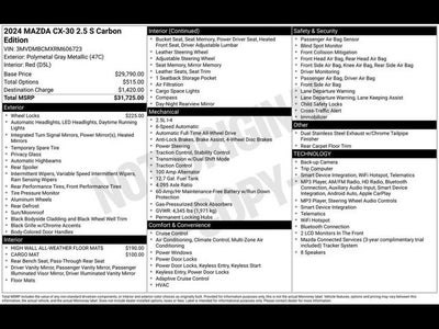 2024 Mazda Mazda CX-30 2.5 S Carbon Edition