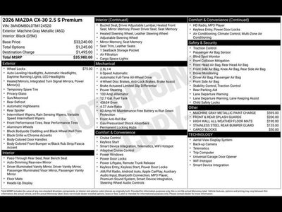 2026 Mazda Mazda CX-30 2.5 S Premium AWD