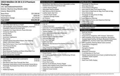 2023 Mazda Mazda CX-30 2.5 S Premium Package