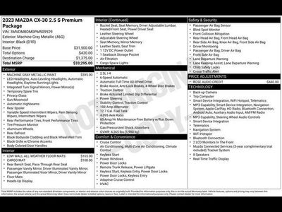 2023 Mazda Mazda CX-30 2.5 S Premium Package