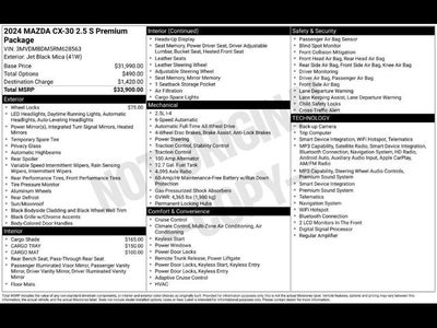2024 Mazda Mazda CX-30 2.5 S Premium Package