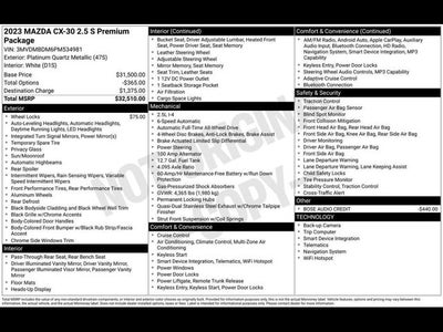 2023 Mazda Mazda CX-30 2.5 S Premium Package