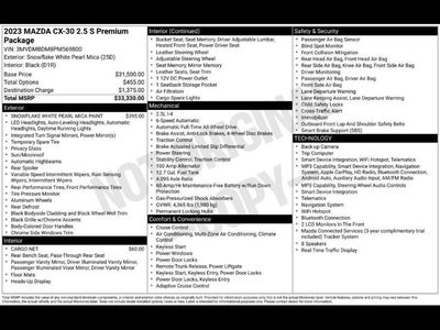 2023 Mazda Mazda CX-30 2.5 S Premium Package