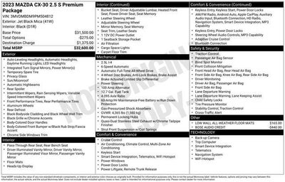 2023 Mazda Mazda CX-30 2.5 S Premium Package
