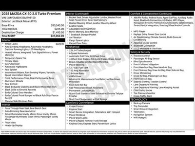 2025 Mazda Mazda CX-30 2.5 Turbo Premium Package