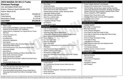 2023 Mazda Mazda CX-30 2.5 Turbo Premium Package