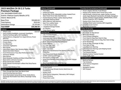 2023 Mazda Mazda CX-30 2.5 Turbo Premium Package