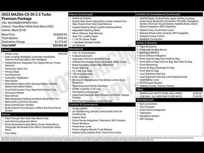 2023 Mazda Mazda CX-30 2.5 Turbo Premium Package
