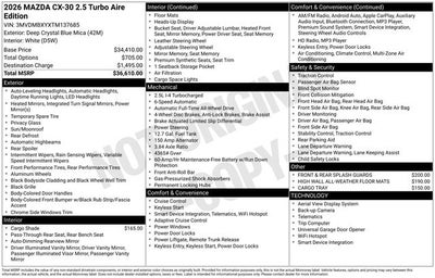 2026 Mazda Mazda CX-30 2.5 Turbo Aire Edition