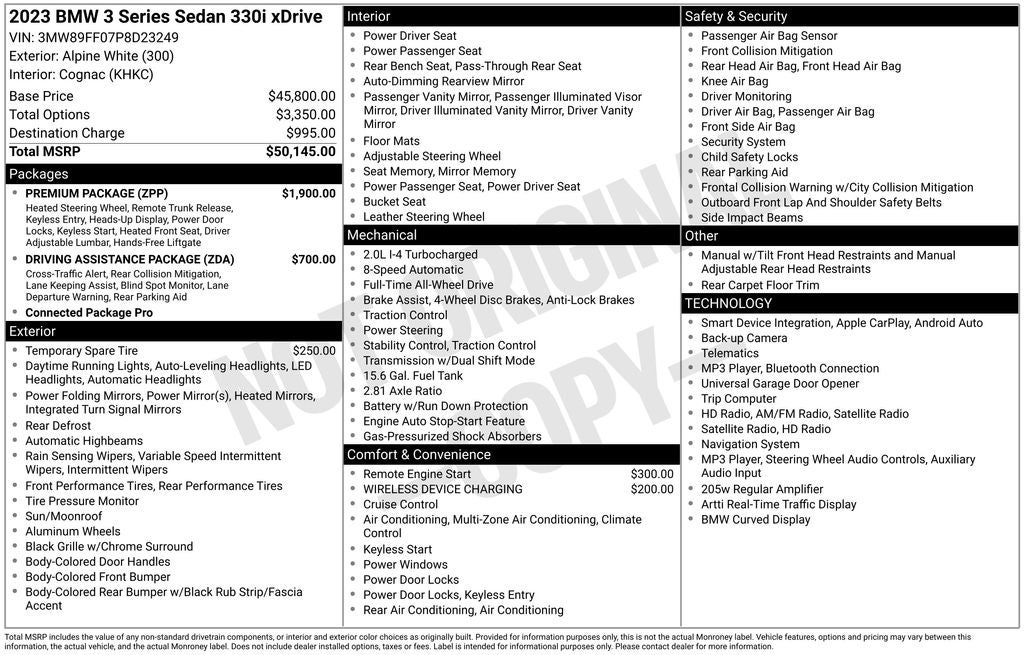 2023 BMW 3 Series 330i xDrive