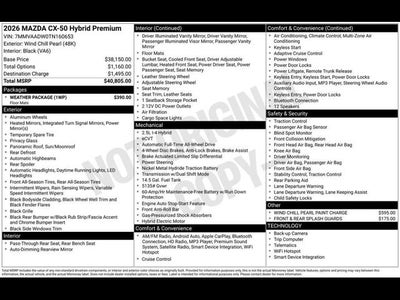 2026 Mazda Mazda CX-50 Hybrid Premium AWD