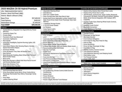2025 Mazda Mazda CX-50 Hybrid Premium