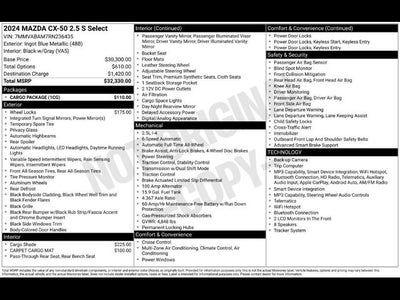 2024 Mazda Mazda CX-50 2.5 S Select Package