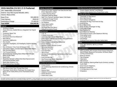 2026 Mazda Mazda CX-50 2.5 S Preferred