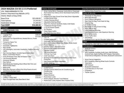 2024 Mazda Mazda CX-50 2.5 S Preferred Package