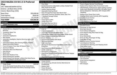 2023 Mazda Mazda CX-50 2.5 S Preferred Plus Package