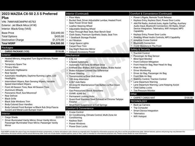 2023 Mazda Mazda CX-50 2.5 S Preferred Plus Package