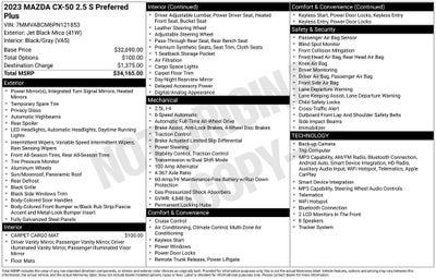2023 Mazda Mazda CX-50 2.5 S Preferred Plus Package