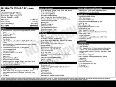2023 Mazda Mazda CX-50 2.5 S Preferred Plus Package
