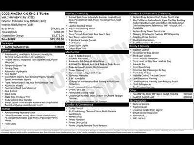 2023 Mazda Mazda CX-50 2.5 Turbo