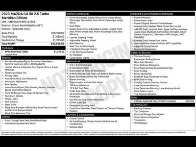 2023 Mazda Mazda CX-50 2.5 Turbo Meridian Edition