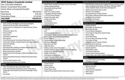 2023 Subaru Crosstrek Limited