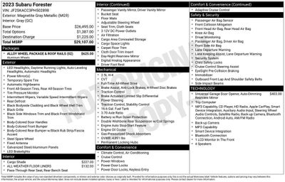 2023 Subaru Forester Base
