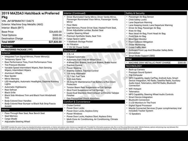2019 Mazda Mazda3 Preferred