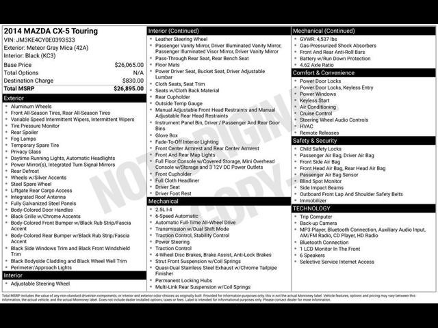 2014 Mazda Mazda CX-5 Touring
