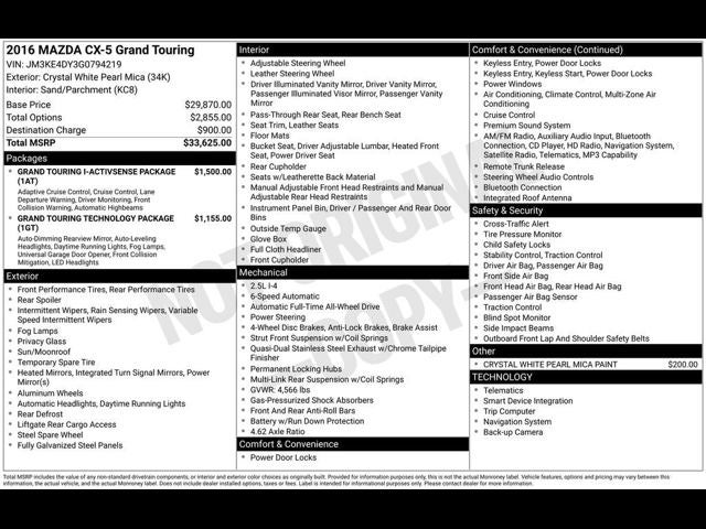 2016 Mazda Mazda CX-5 Grand Touring