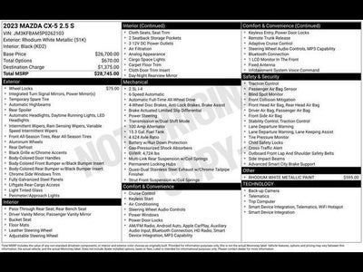 2023 Mazda Mazda CX-5 2.5 S