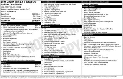 2024 Mazda Mazda CX-5 2.5 S Select Package