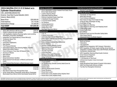 2024 Mazda Mazda CX-5 2.5 S Select Package