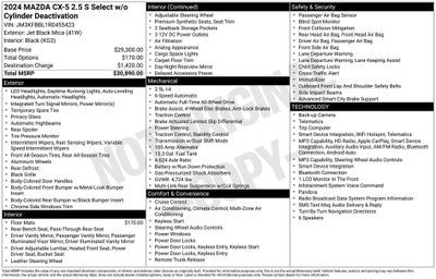 2024 Mazda Mazda CX-5 2.5 S Select Package