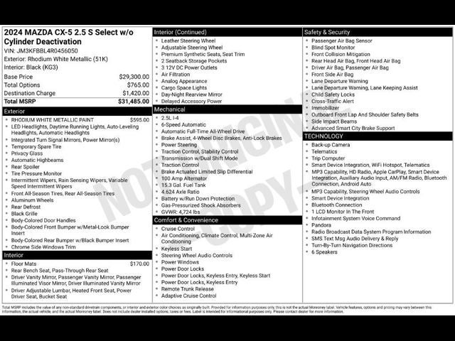 2024 Mazda Mazda CX-5 2.5 S Select Package