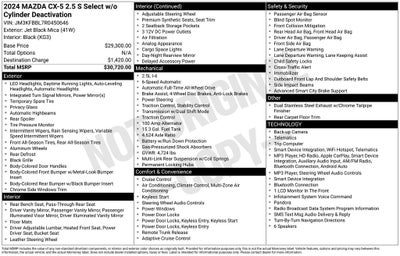 2024 Mazda Mazda CX-5 2.5 S Select Package